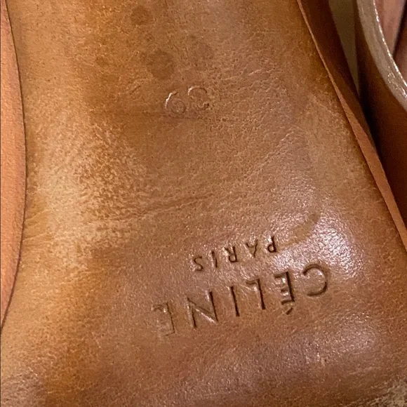Celine Brown Leather Stilettos